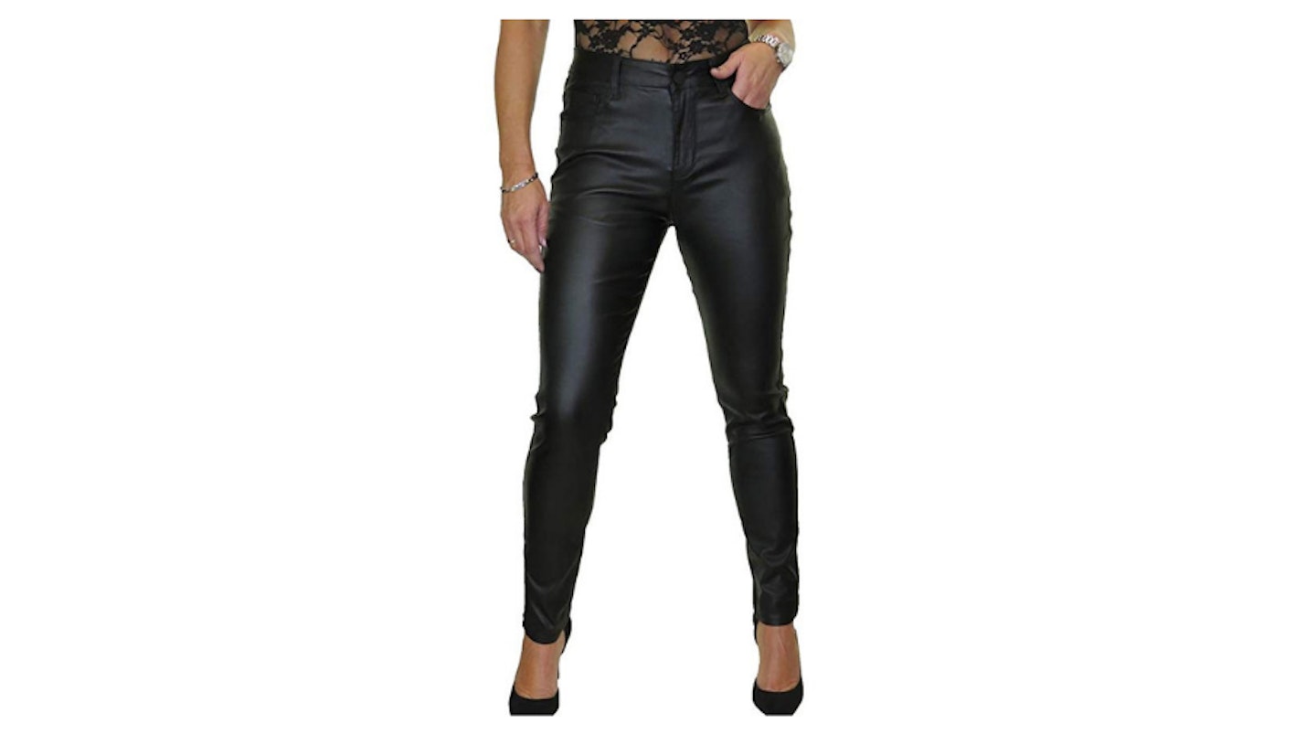 Leather Look Trousers, £23.99