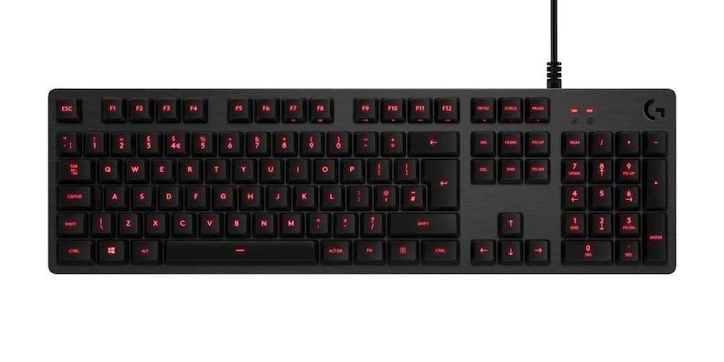 Logitech G413 Mechanical Gaming Keyboard Romer-G with USB Pass Through, UK Layout – Carbon, £54.95 (R.R.P. £99.99)
