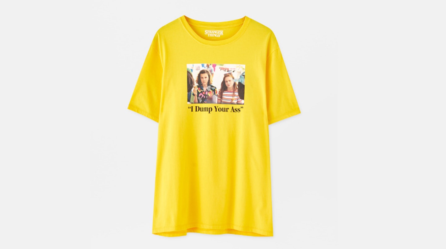 Yellow u201cI Dump Your Assu201d Stranger Things T-Shirt , £15.99