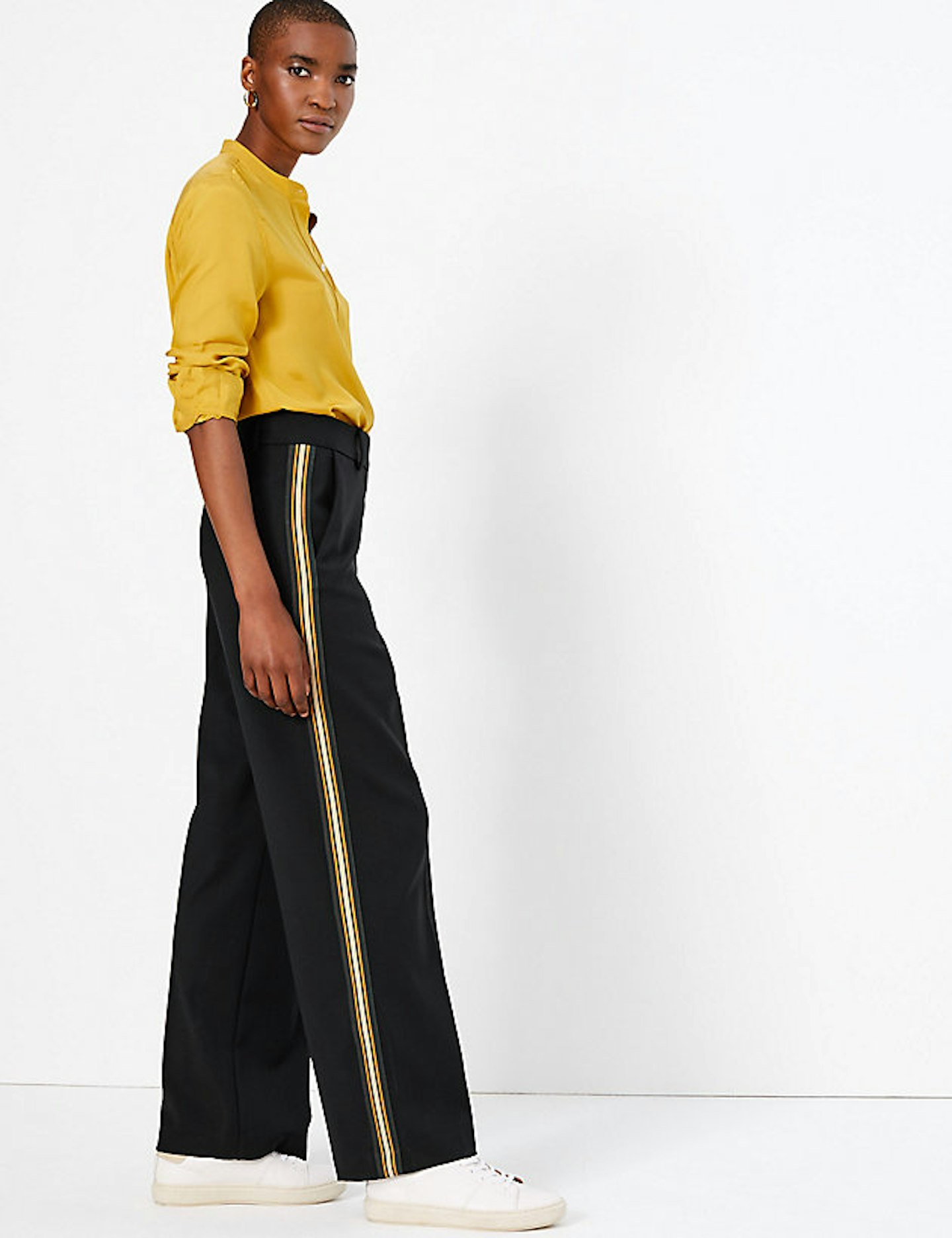 Side Stripe Wide Leg Trousers, £69