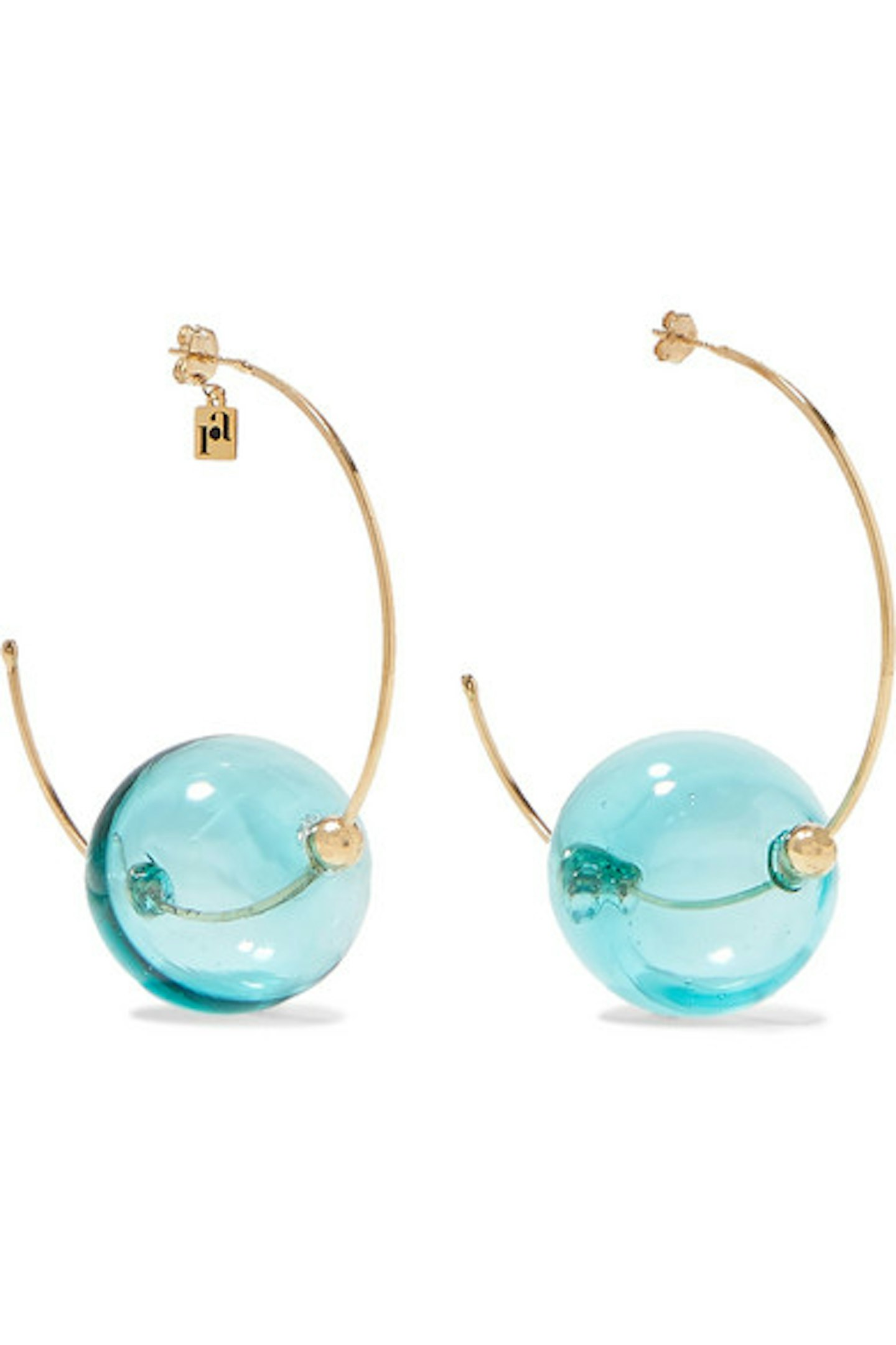 Rosantica, Bolle Glass And Gold Tone Hoop Earrings, £190