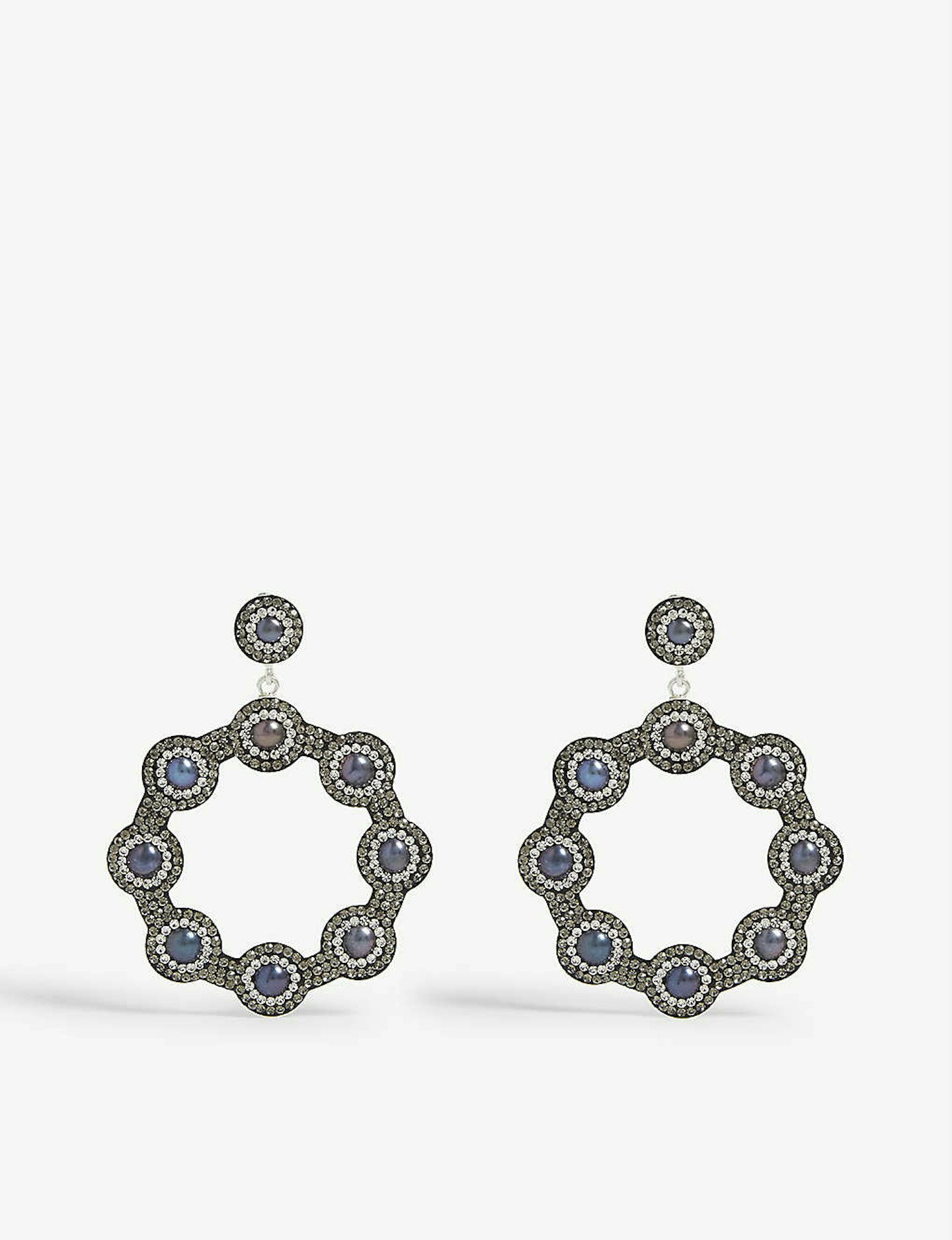 Soru, Baroque Hoop Earrings, £145
