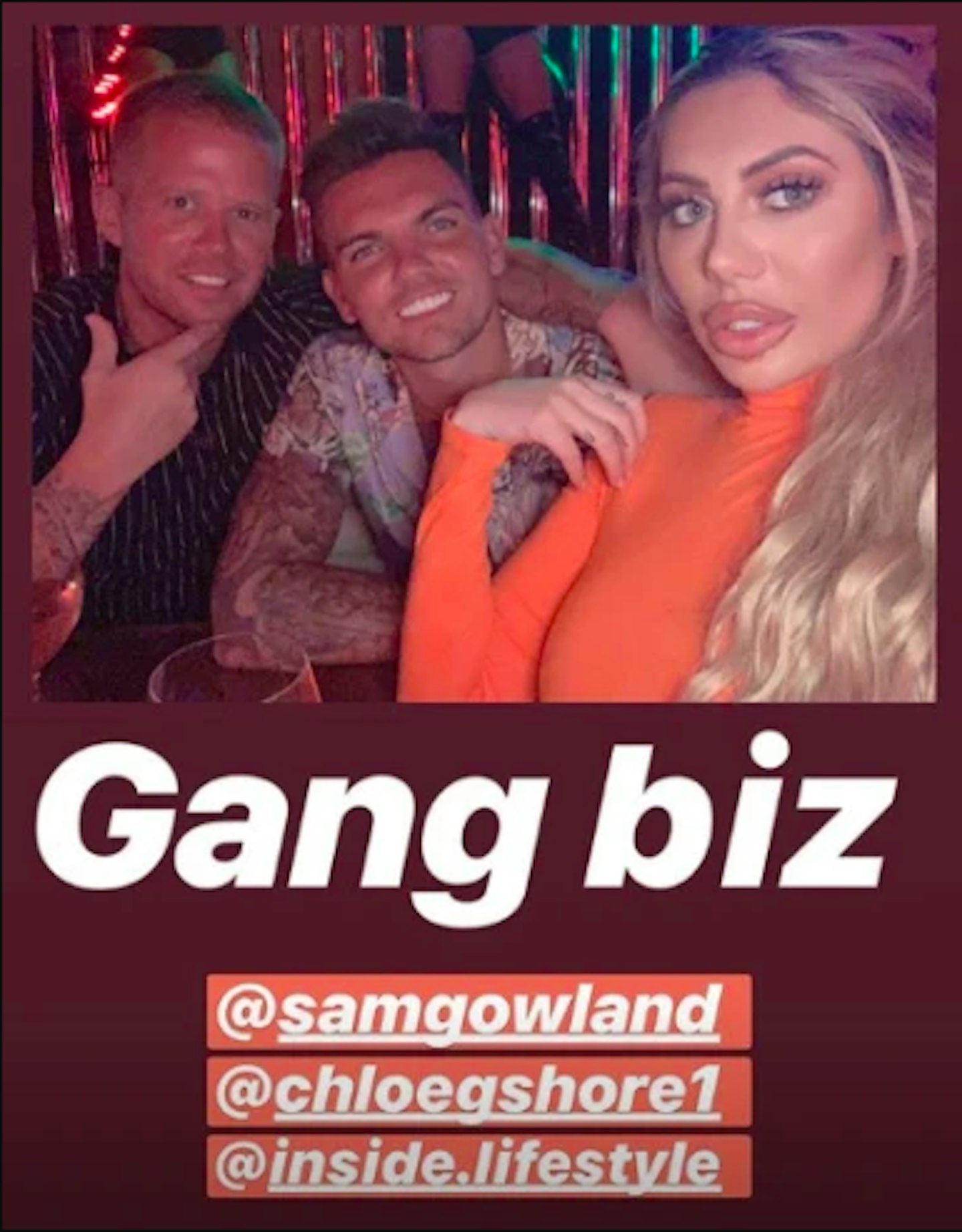 Same Gowland Chloe Ferry