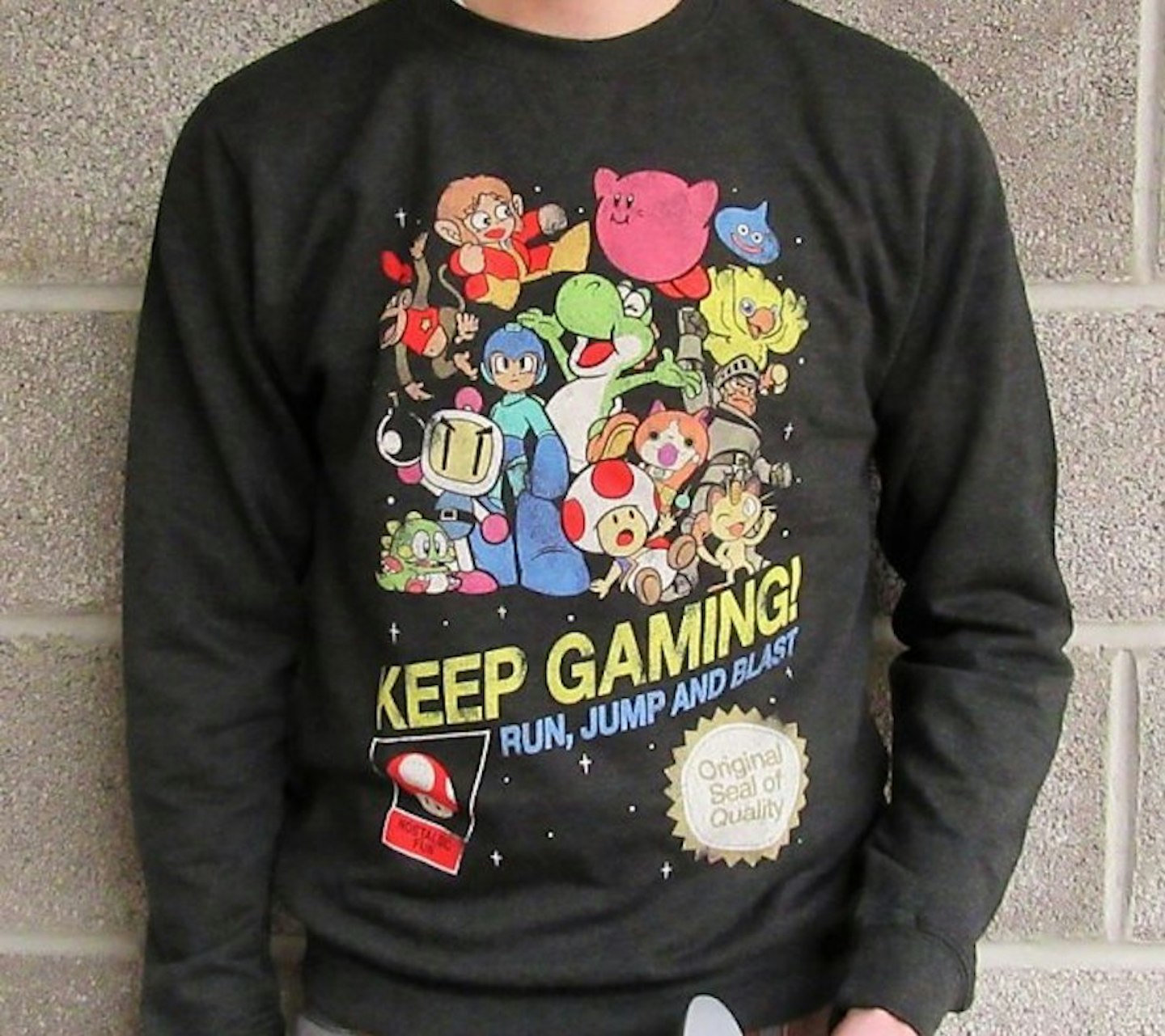 Keep Gaming Black Heather Sweater, £29.99
