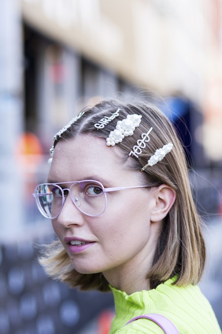 If You Thought Pearly Hair Accessories Were Over, New York Has Other Ideas  | Grazia