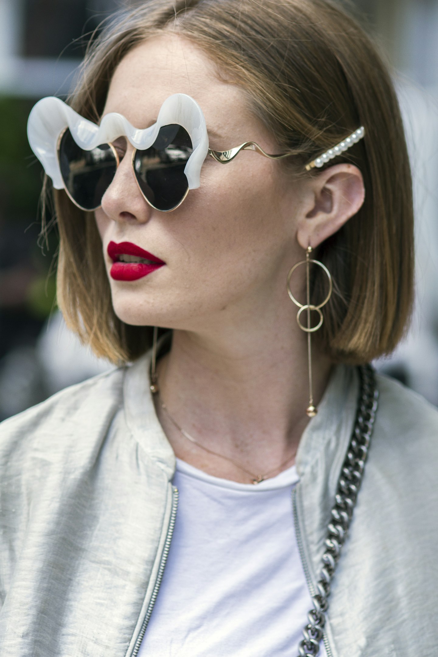 pearl hair clip new york fashion week trend 