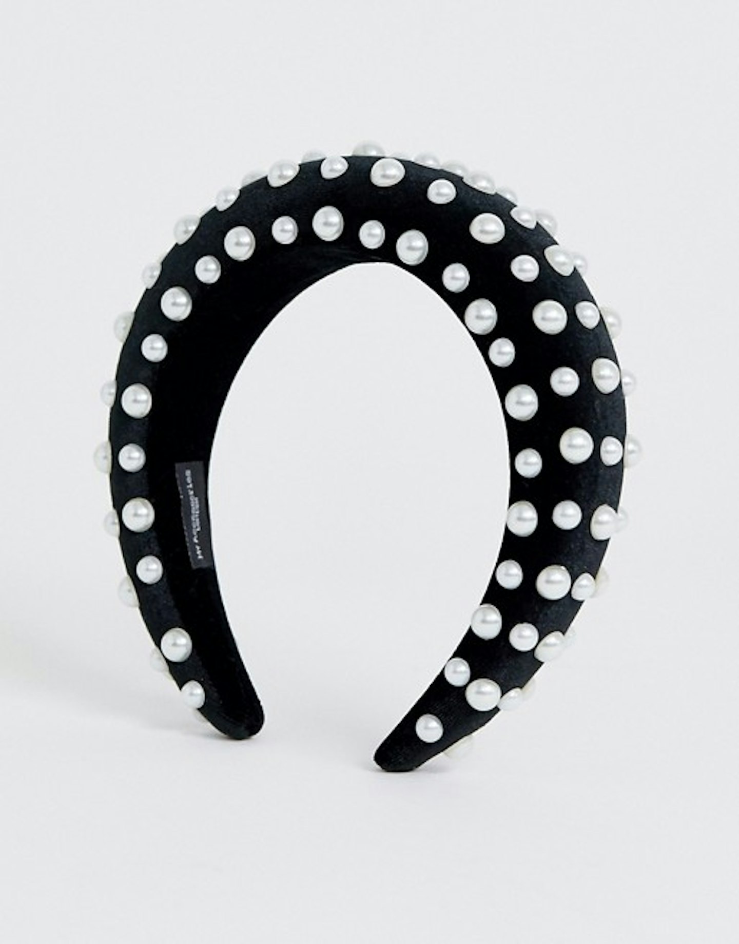 ASOS, Pearl Studded Velvet Headband, £9.50
