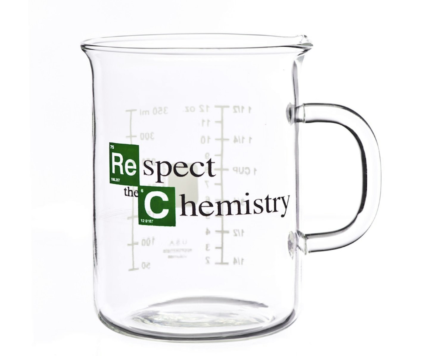 u201cRespect the Chemistryu201d Beaker Mug, £25