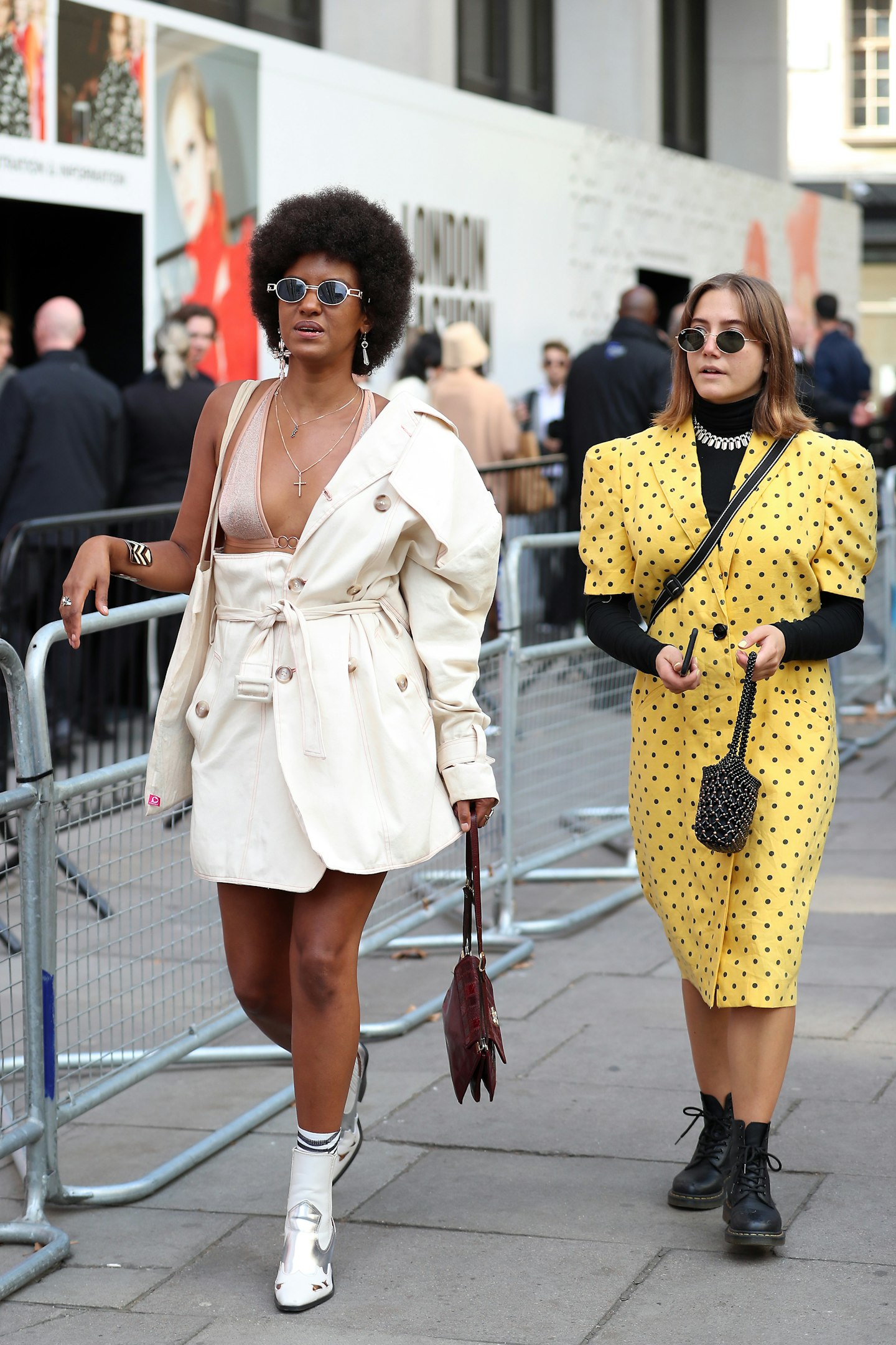 Street-stylers at LFW