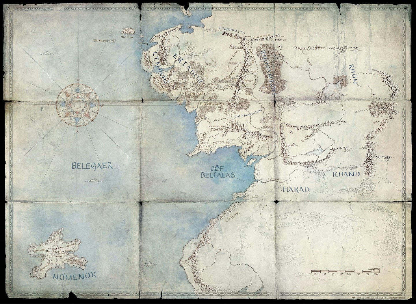 Amazon Middle-earth Map