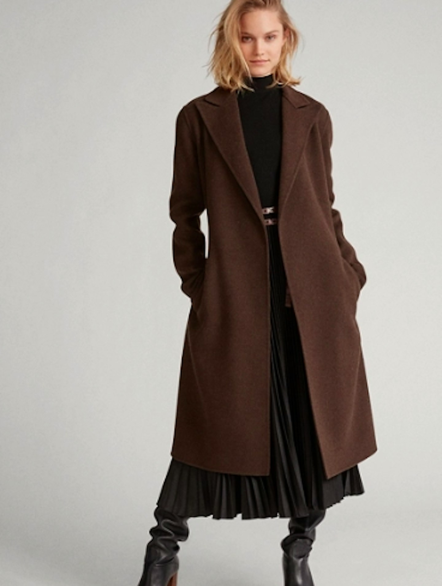 Wool-Blend Wrap Coat, £499