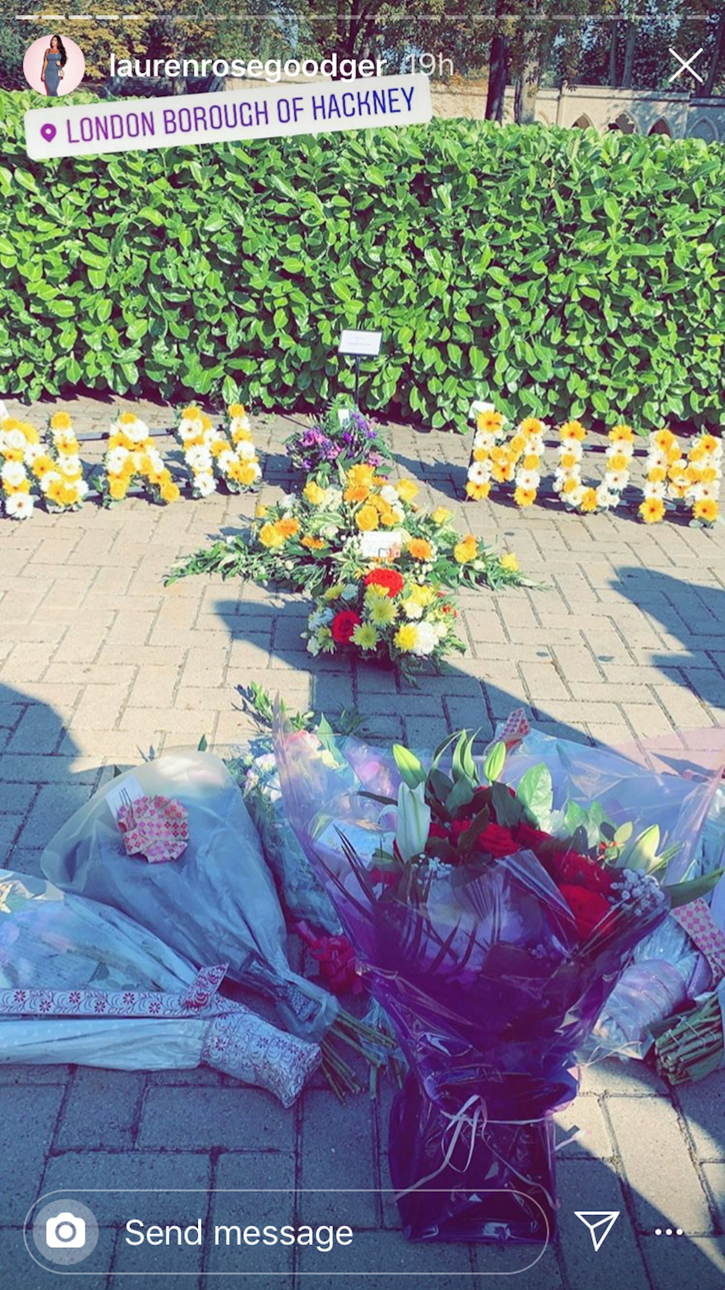 lauren goodger nan funeral