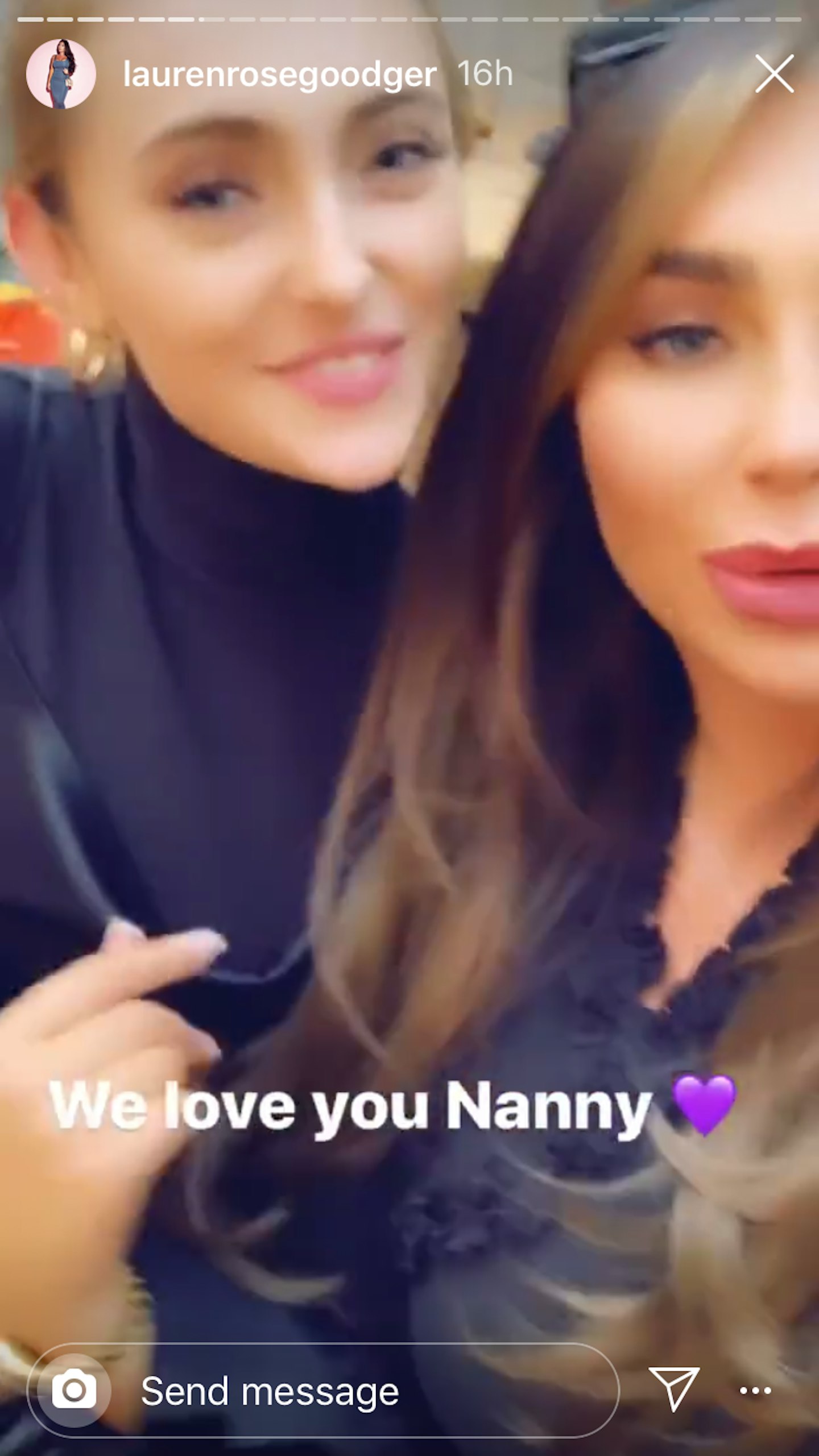 lauren goodger nan funeral