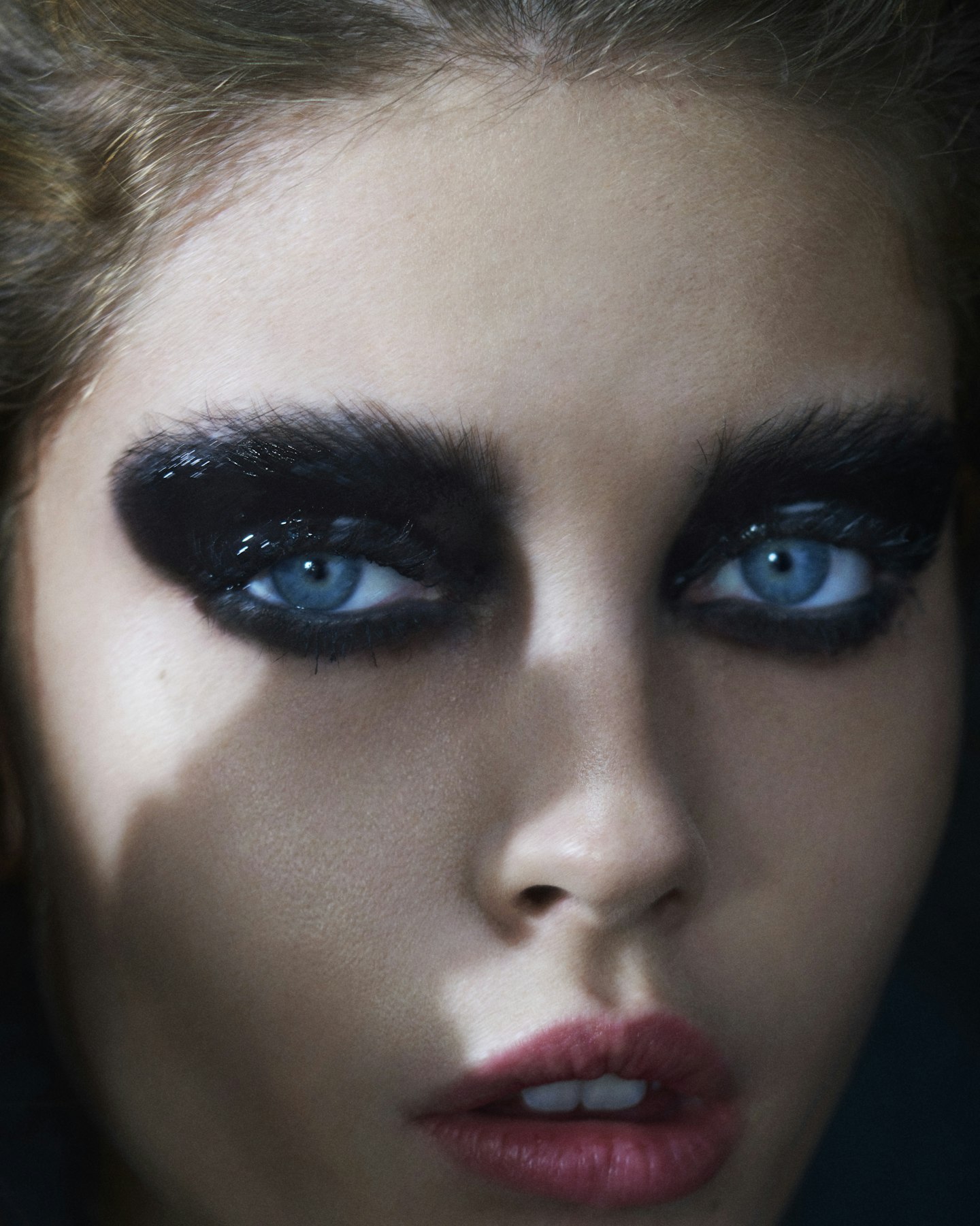 Dark glossy eye