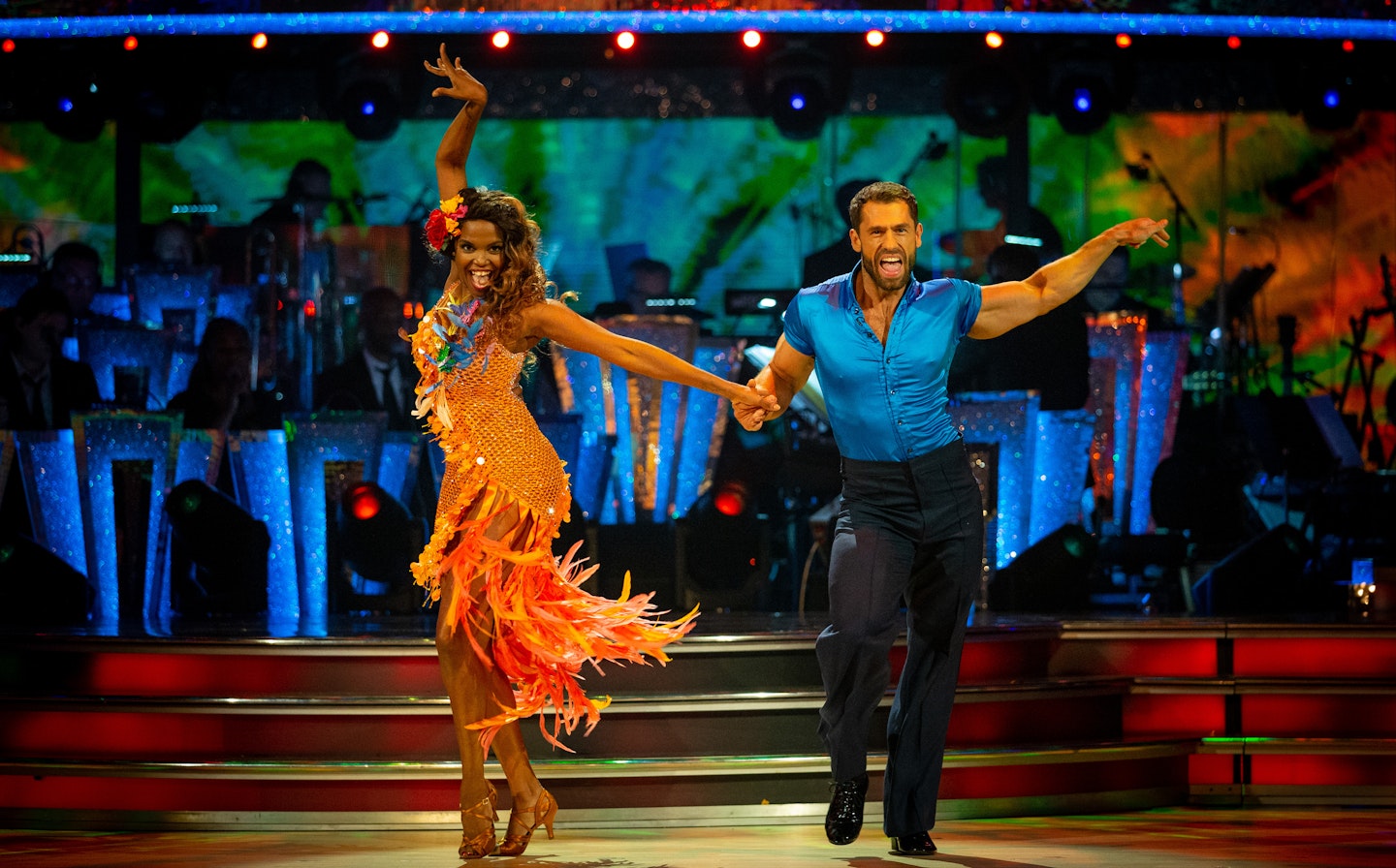 Kelvin Fletcher performing with Oti Mabuse