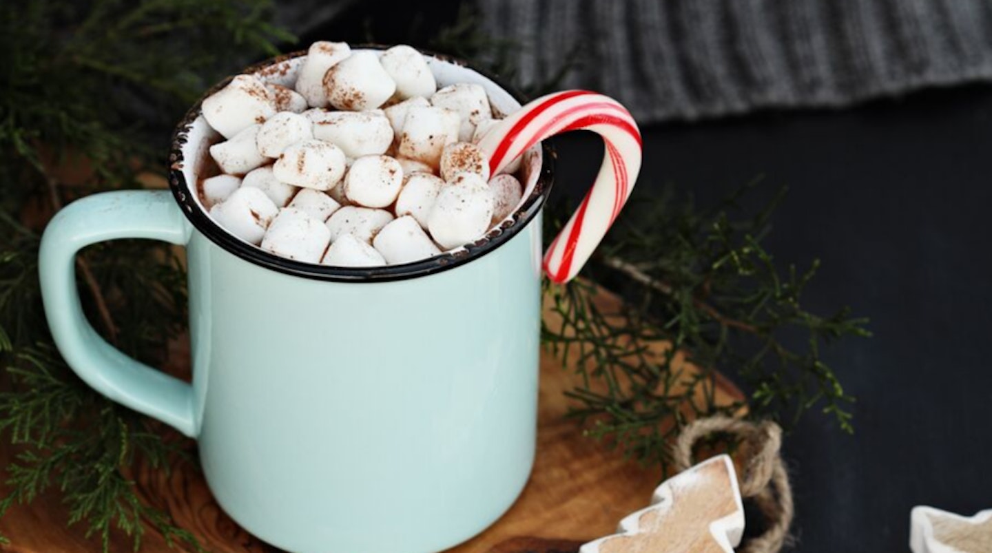 Peppermint white chocolate hot chocolate 