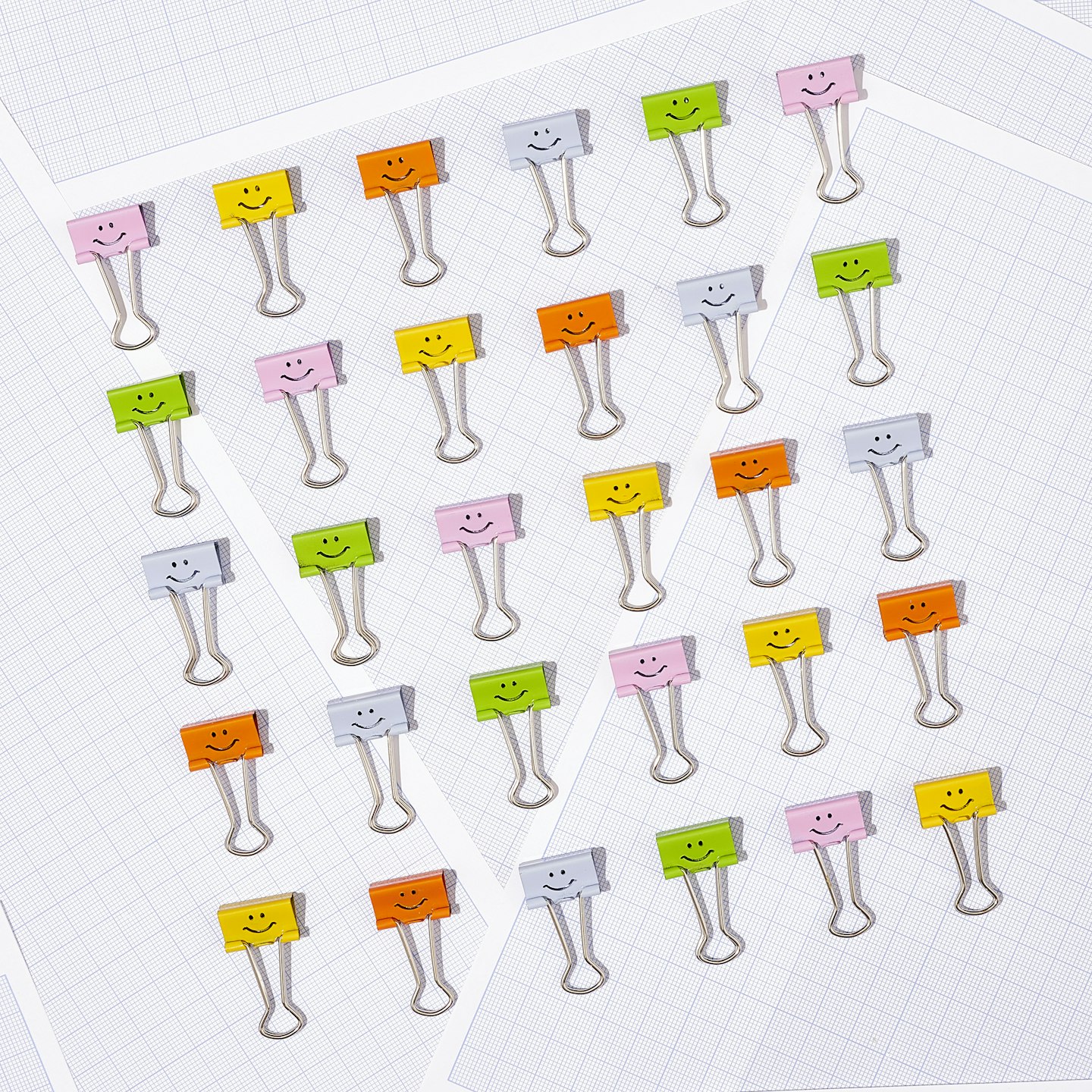 Smiley Emoji Bulldog Clips from Office Heroes, £5.76 for 80