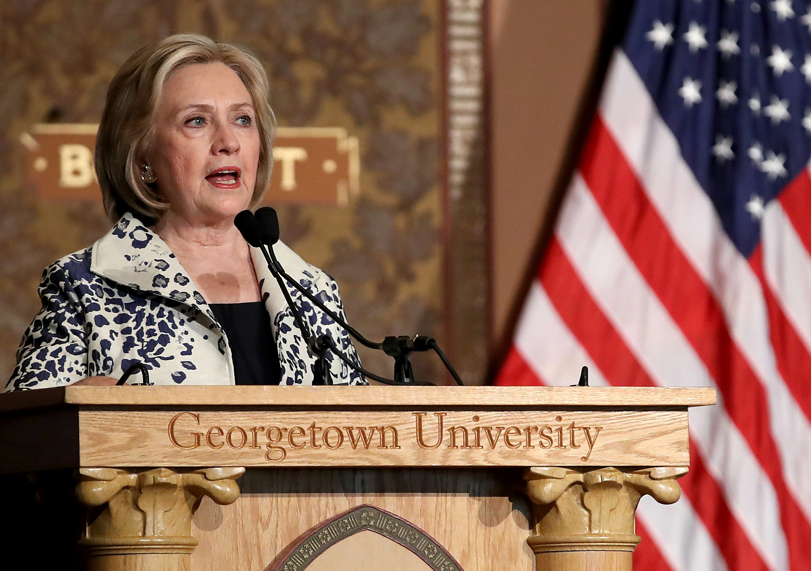 Hillary Clinton says the gutsiest things she's ever done are 'stay