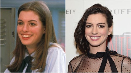 anne hathaway princess diaries before and after
