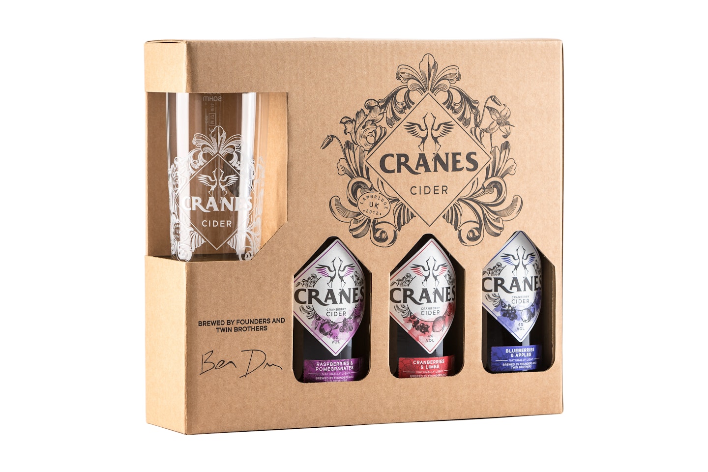 Cranes cider gift set