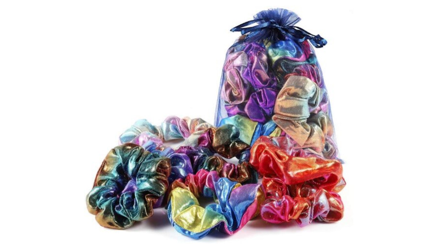 Metallic Scrunchie 12 Pack, 6.99