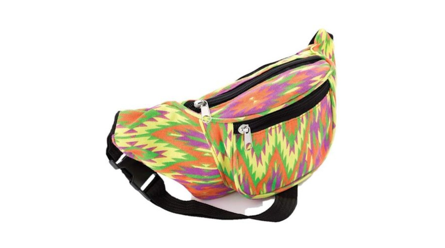 Bright Abstract Print Fabric Bum Bag, 3.45