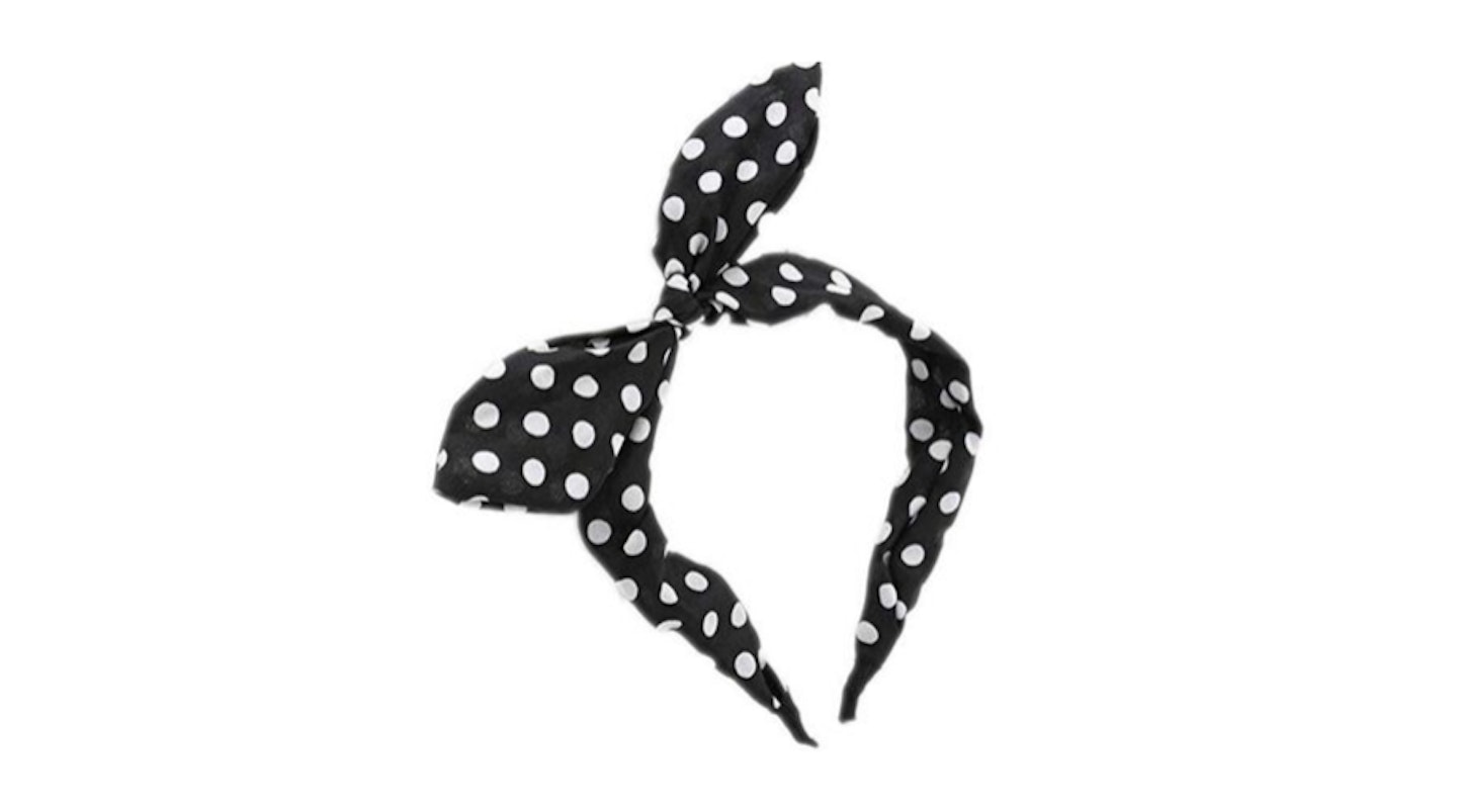 Polkadot Bow Headband, £3.18