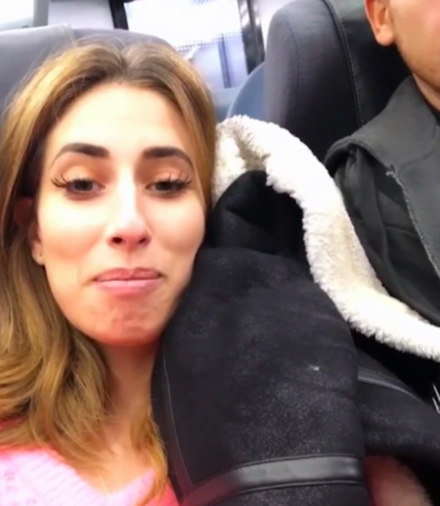 Stacey Solomon and Joe Swash got an early train back home