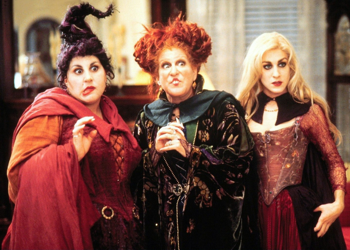 The Sanderson Sisters from The Witches of Eastwick film