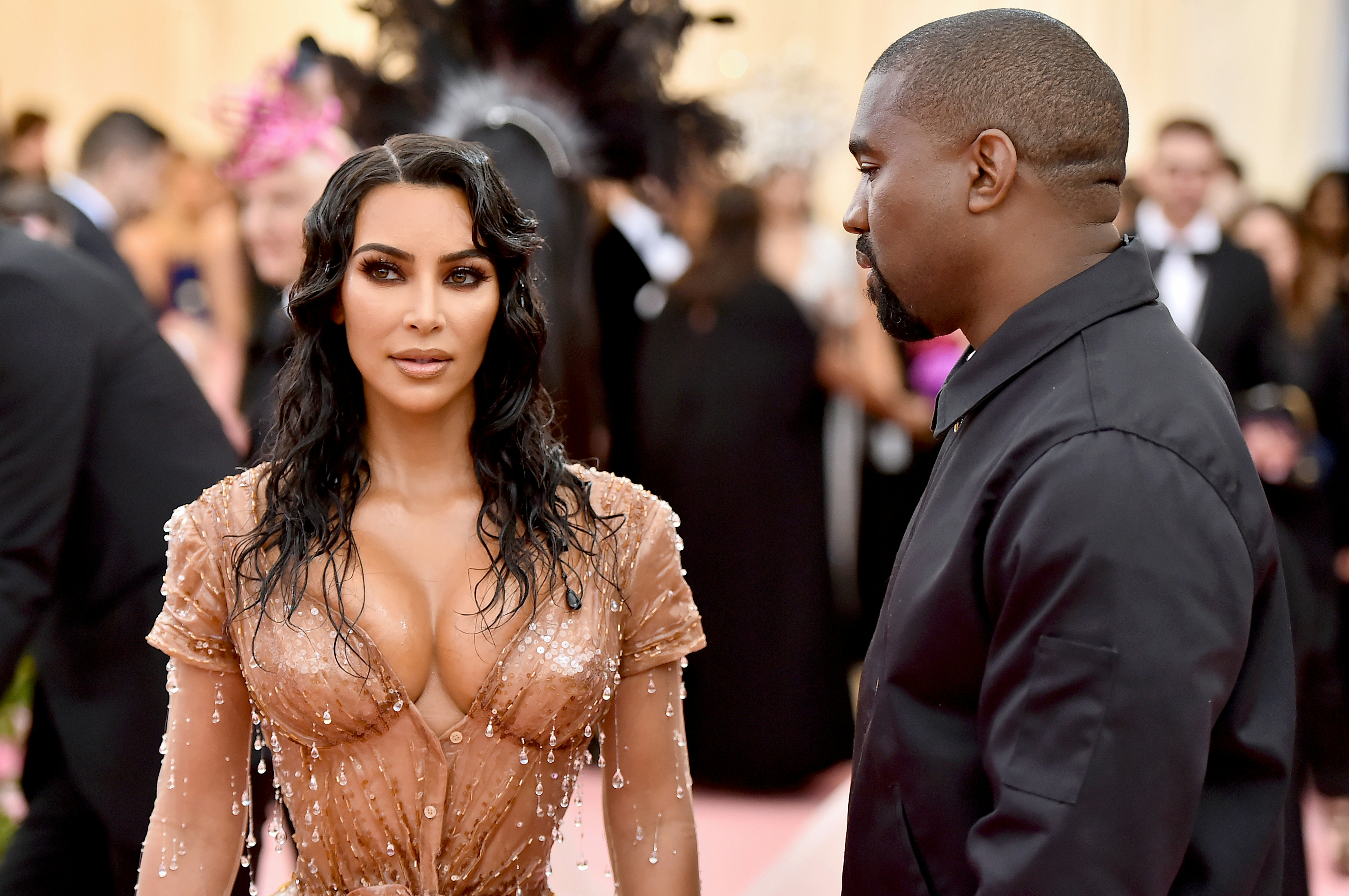 Kim Kardashian Nipple Strap Mulger Dress - Kim Kardashian Mulger