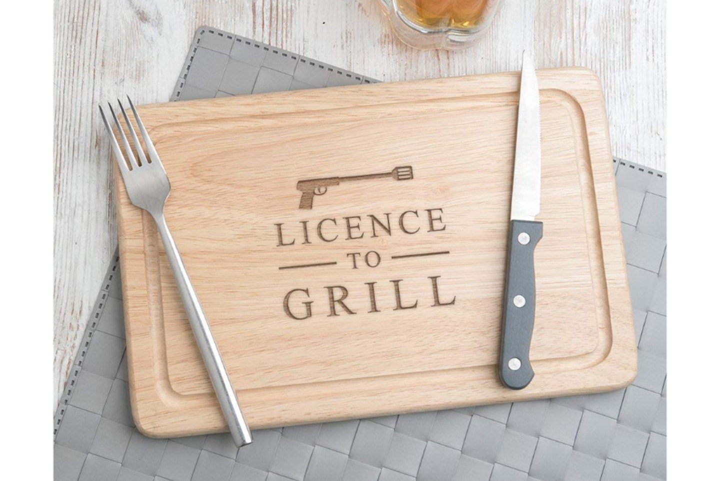 Licence to Grill Wooden Chopping Board, £19.99