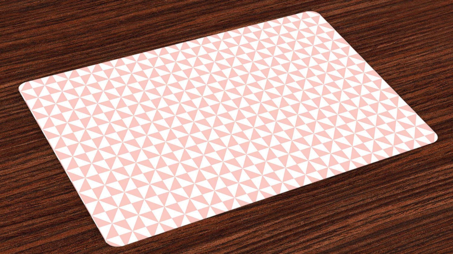 ABAKUHAUS Pink Placemats, Set of 4