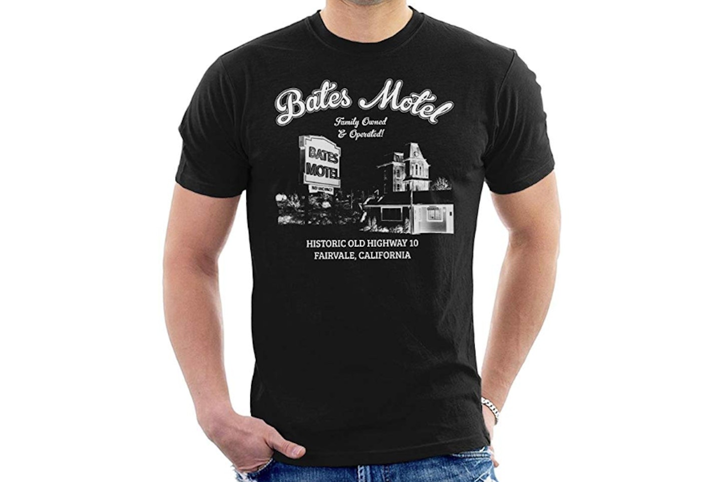Cloud City 7 Psycho Bates Motel Family Men's T-Shirt, £15.95