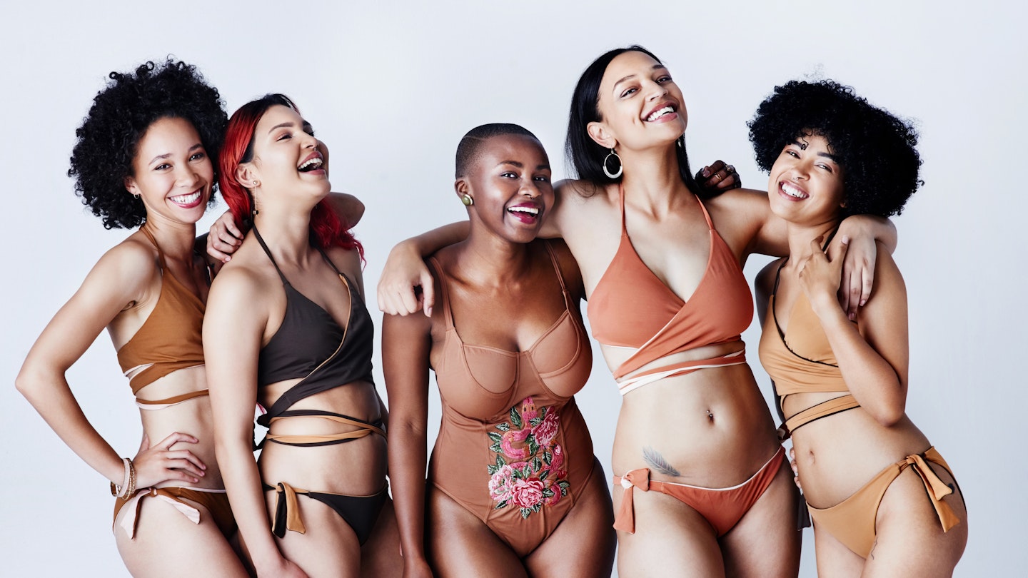Group of women modelling swimwear