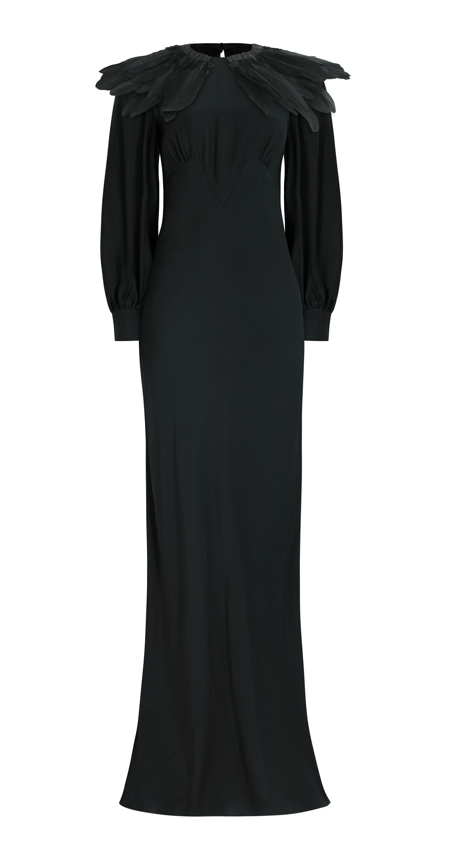 Feather-Trimmed Long Gown, £790