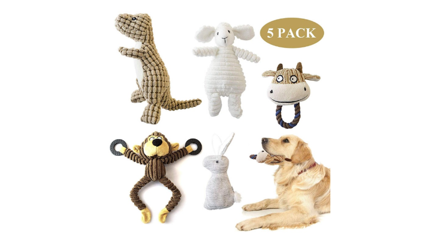 5 Pack Dog Toys