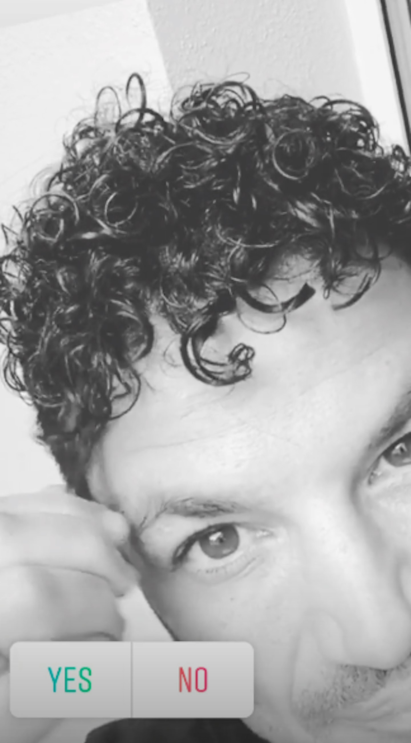 Peter Andre curly hair