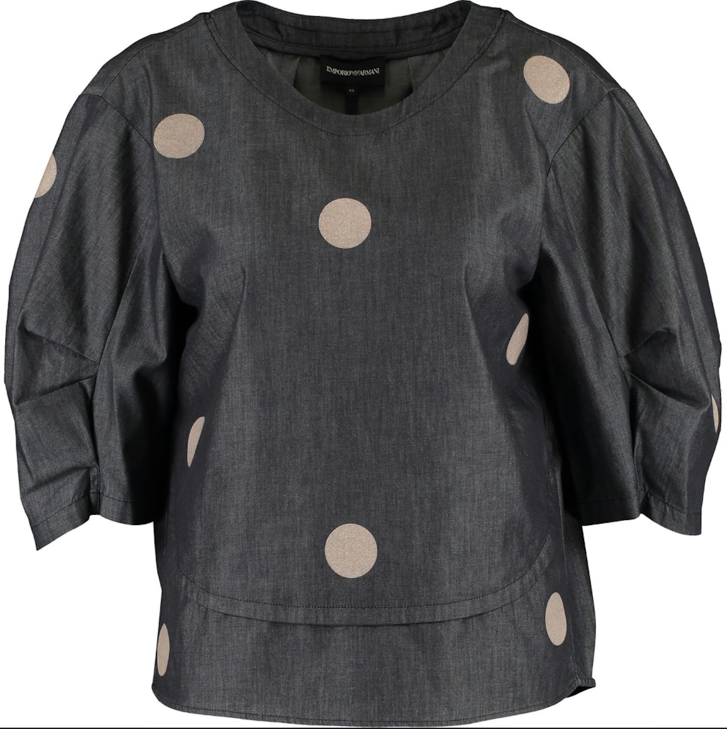 Emporio Armani, Grey Spotted Top, WAS £190 NOW £59.99