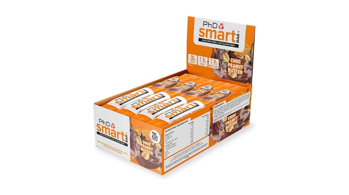 PhD Smart Bar, Chocolate Peanut Butter, 12 Pack