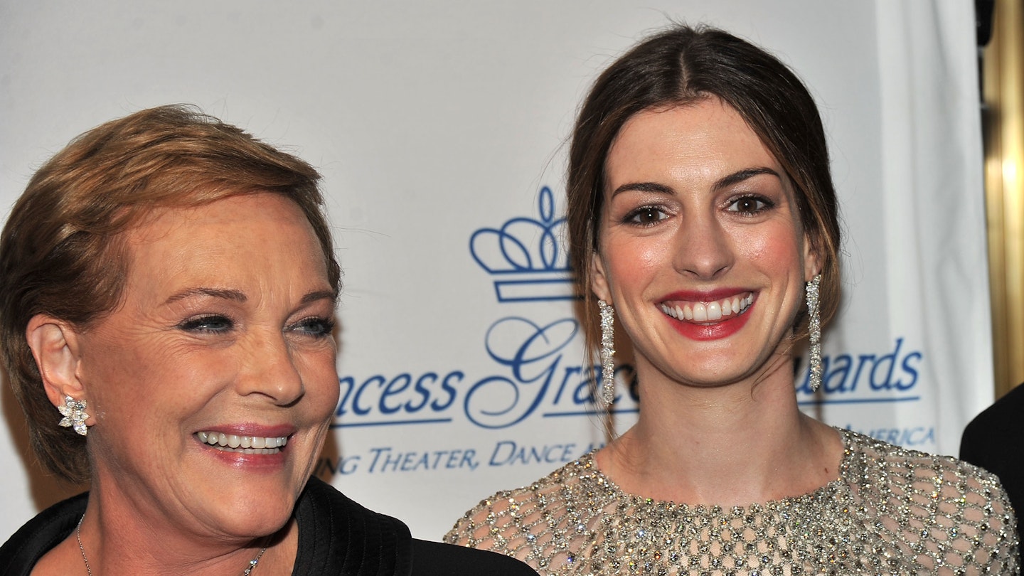 Julie Andrews and Anne Hathaway at Princess Grace Foundation Gala