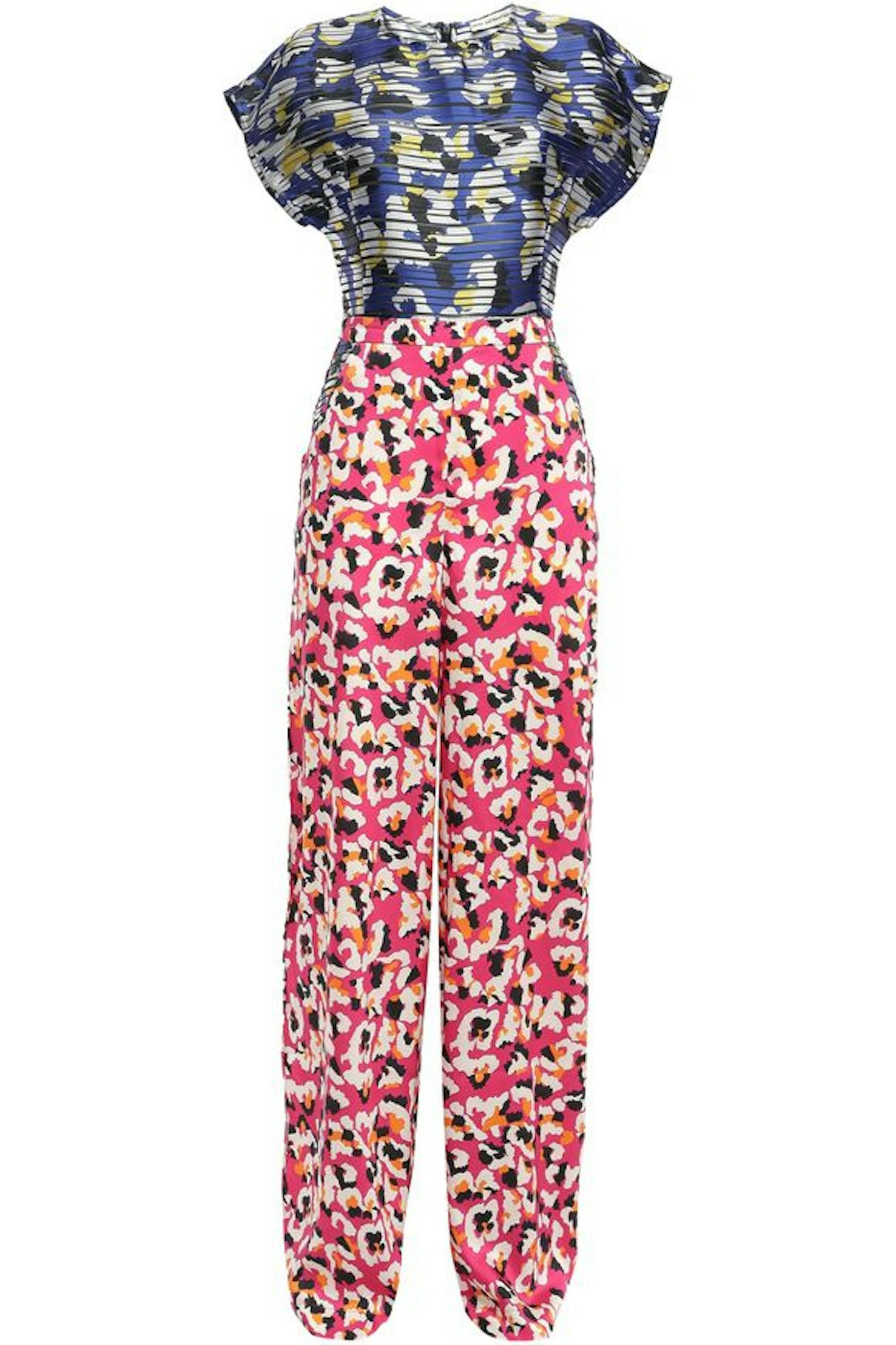 Satin and Twill Wide-Leg Jumpsuit, £895
