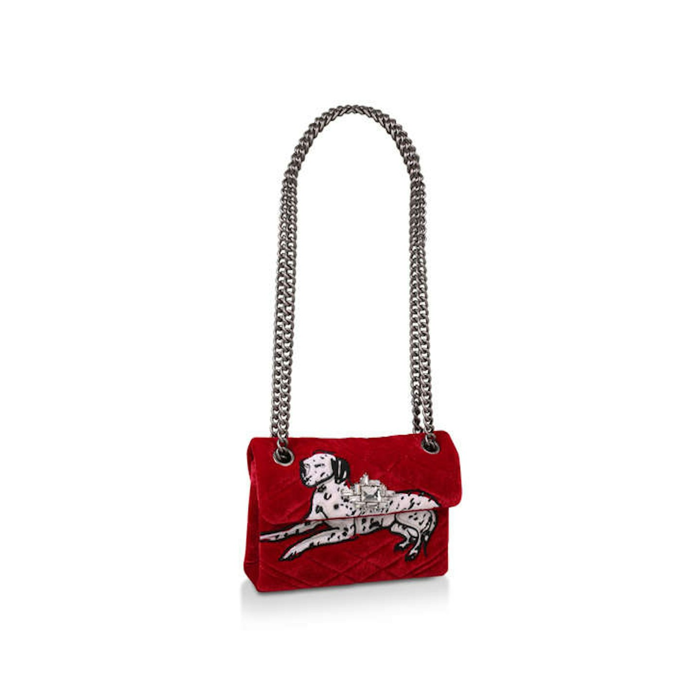 Red Velvet Dalmation Shoulder Bag, £129