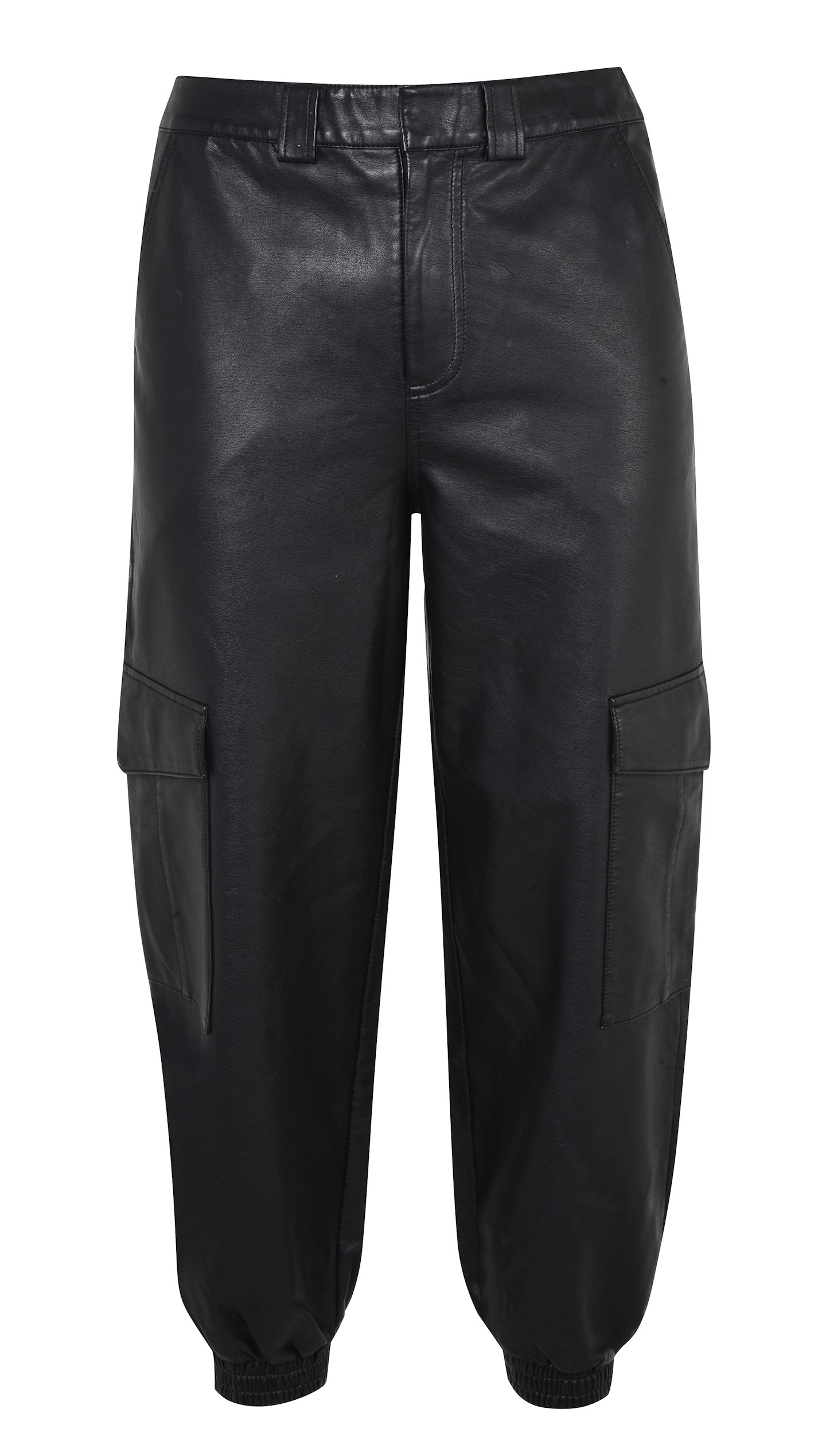 Gestuz Black Leather Trousers