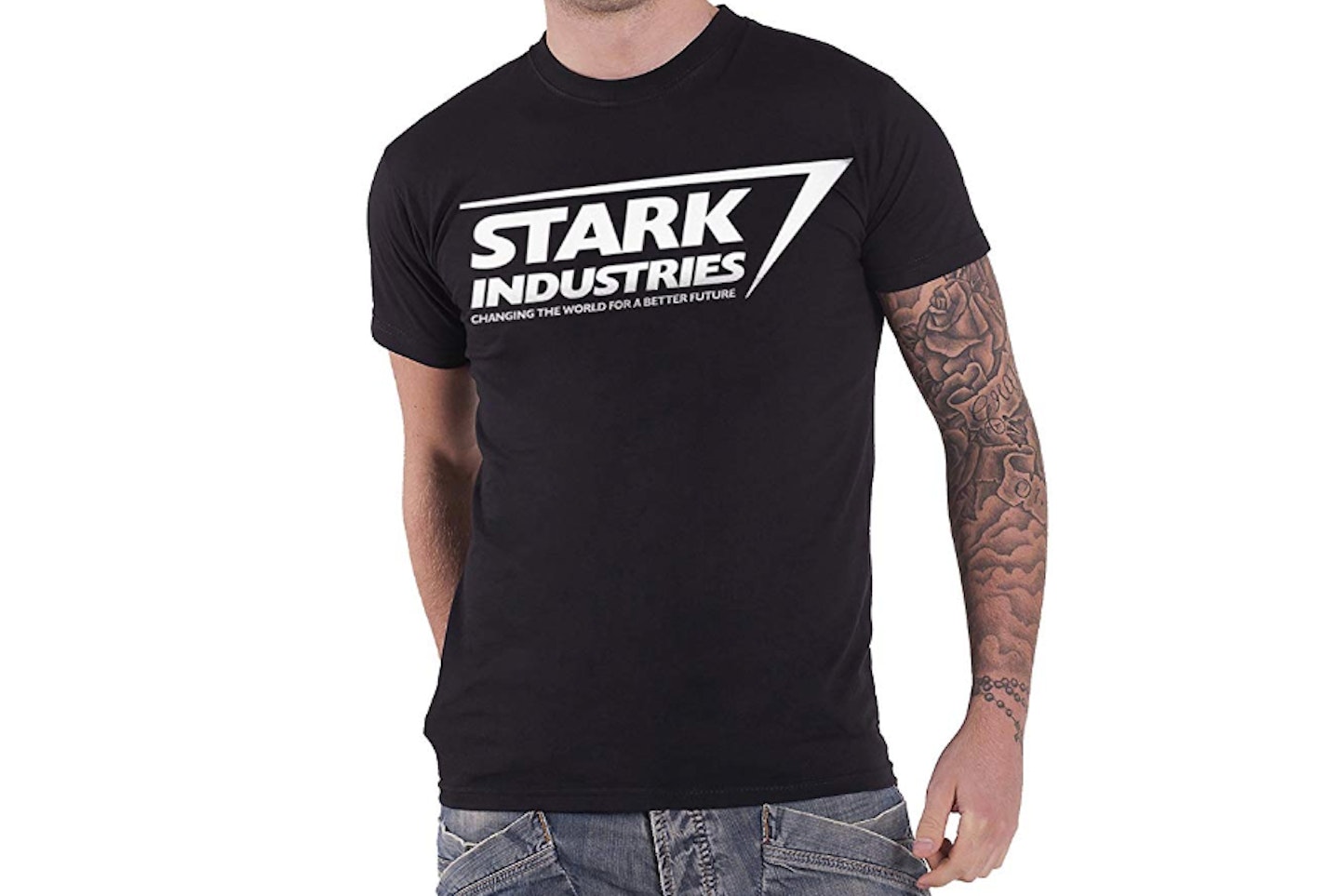 Marvel Iron Man T Shirt Stark Industries Logo Avengers Official, £13.99
