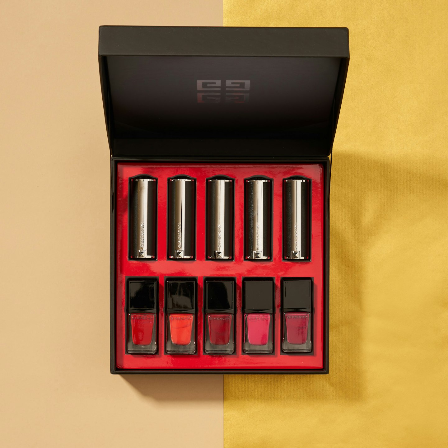 Grazia Beauty Gift Guide Givenchy Lipstick Nail Polish