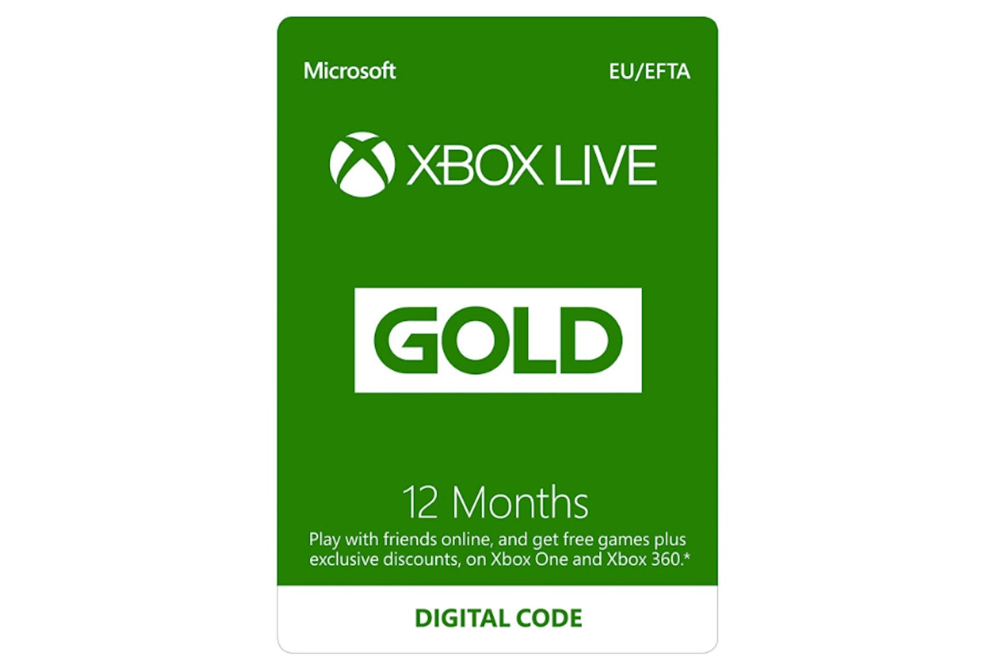Xbox Live 12 Month Gold Membership, £49.99