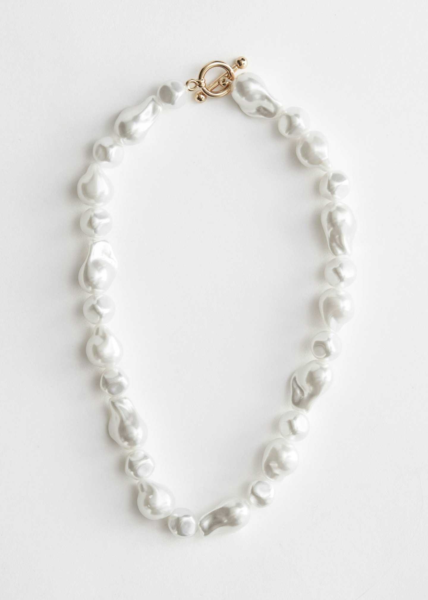 & Other Stories, Organic Pearl Bead Necklace, £27