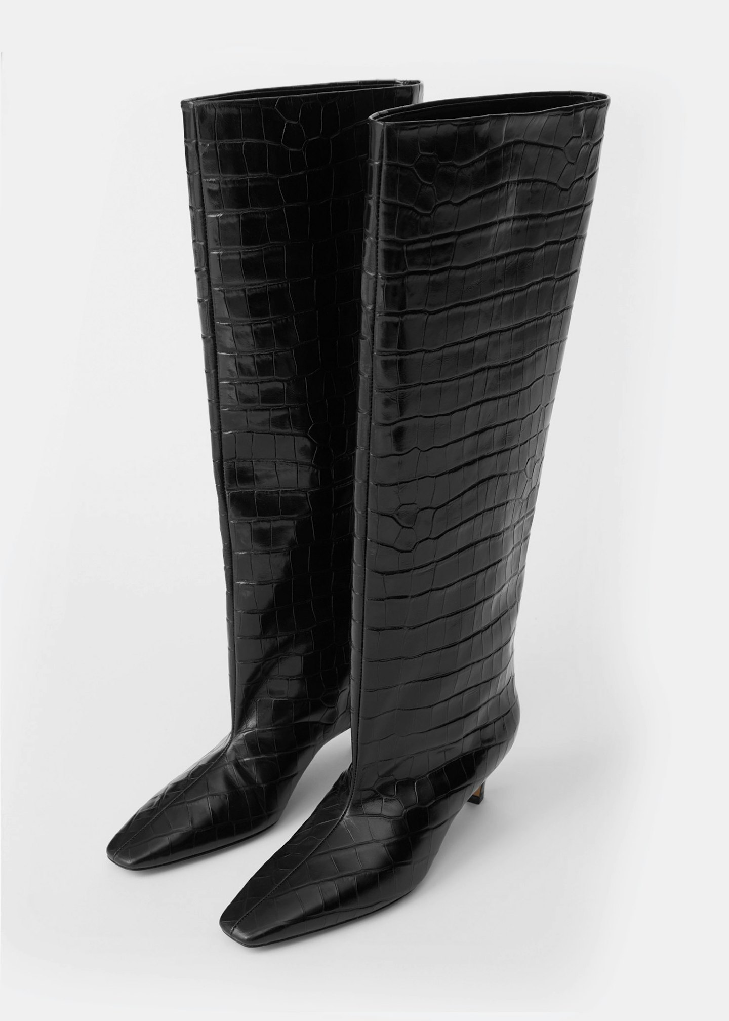 Totême, Wide Shaft Boots In Mock-Croc Leather, €810
