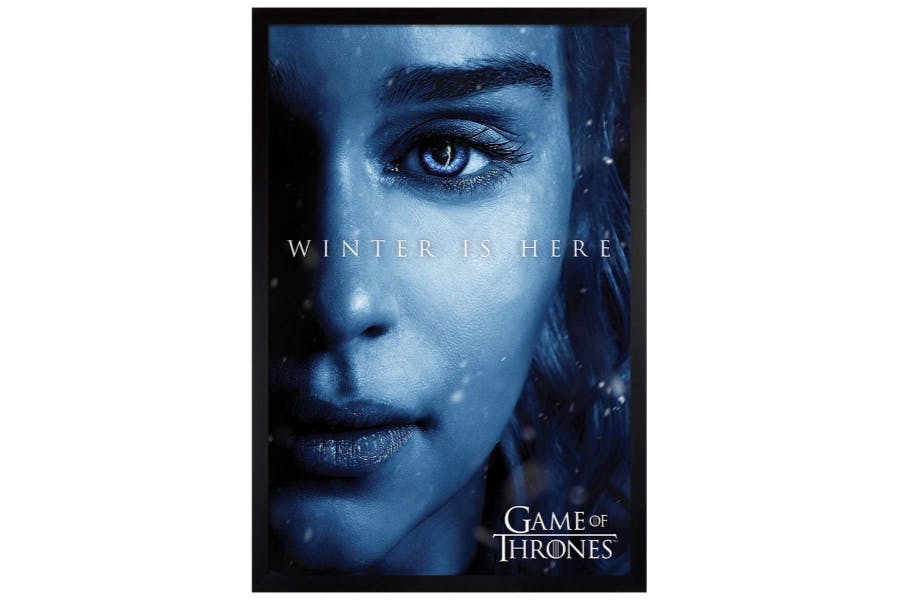 Game of Thrones Poster Jon Snow Vs Night King 3D Framed Lenticular 20x25cm 