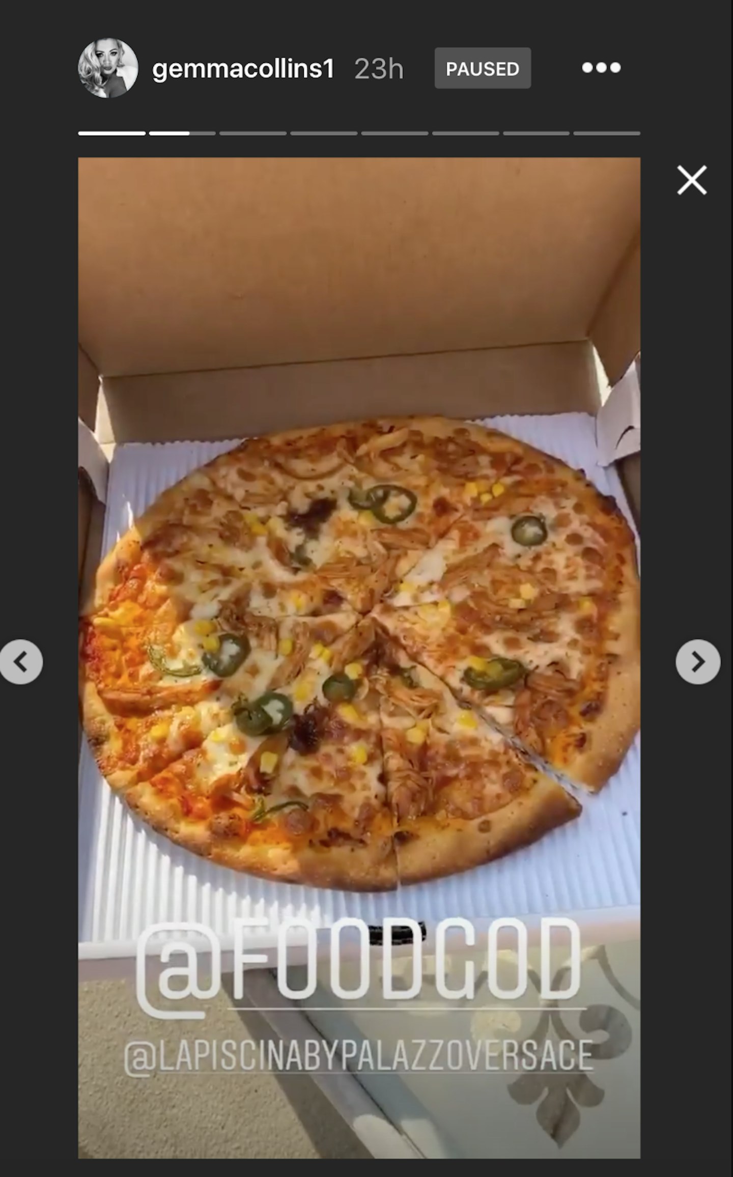 The GC's pizza snap to Foodgod